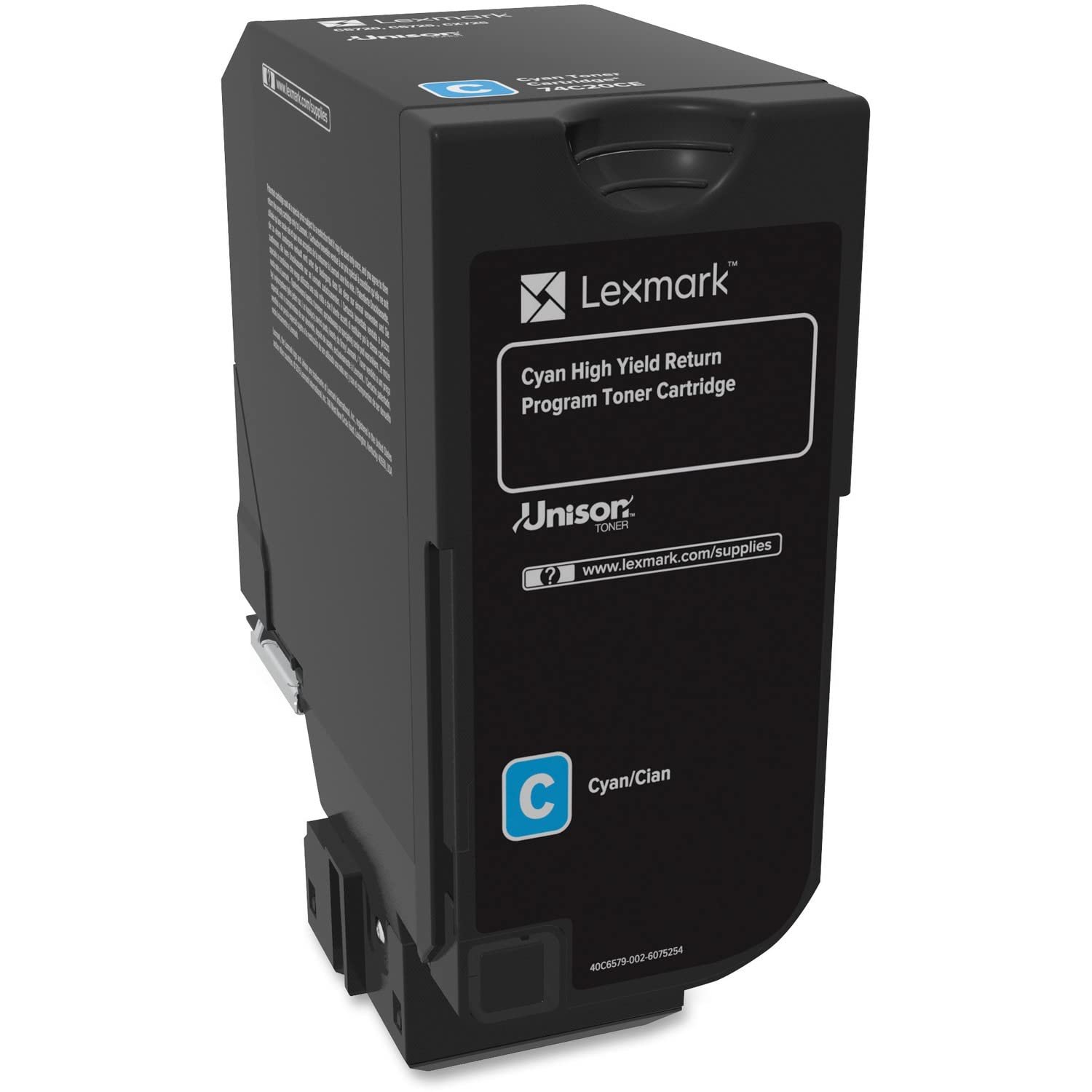 Lexmark 74C1HC0 Unison Cyan High Yield Toner Cartridge