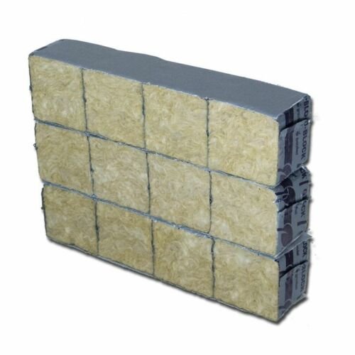 Grodan 1.5" x 1.5" x 1.5" BULK QTY Delta Mini Blocks INDIVIDUAL Rockwool Cubes 