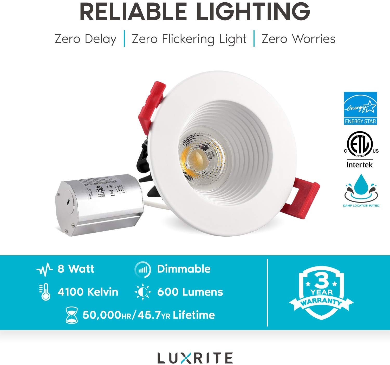 4 inch luxrite led panel lights