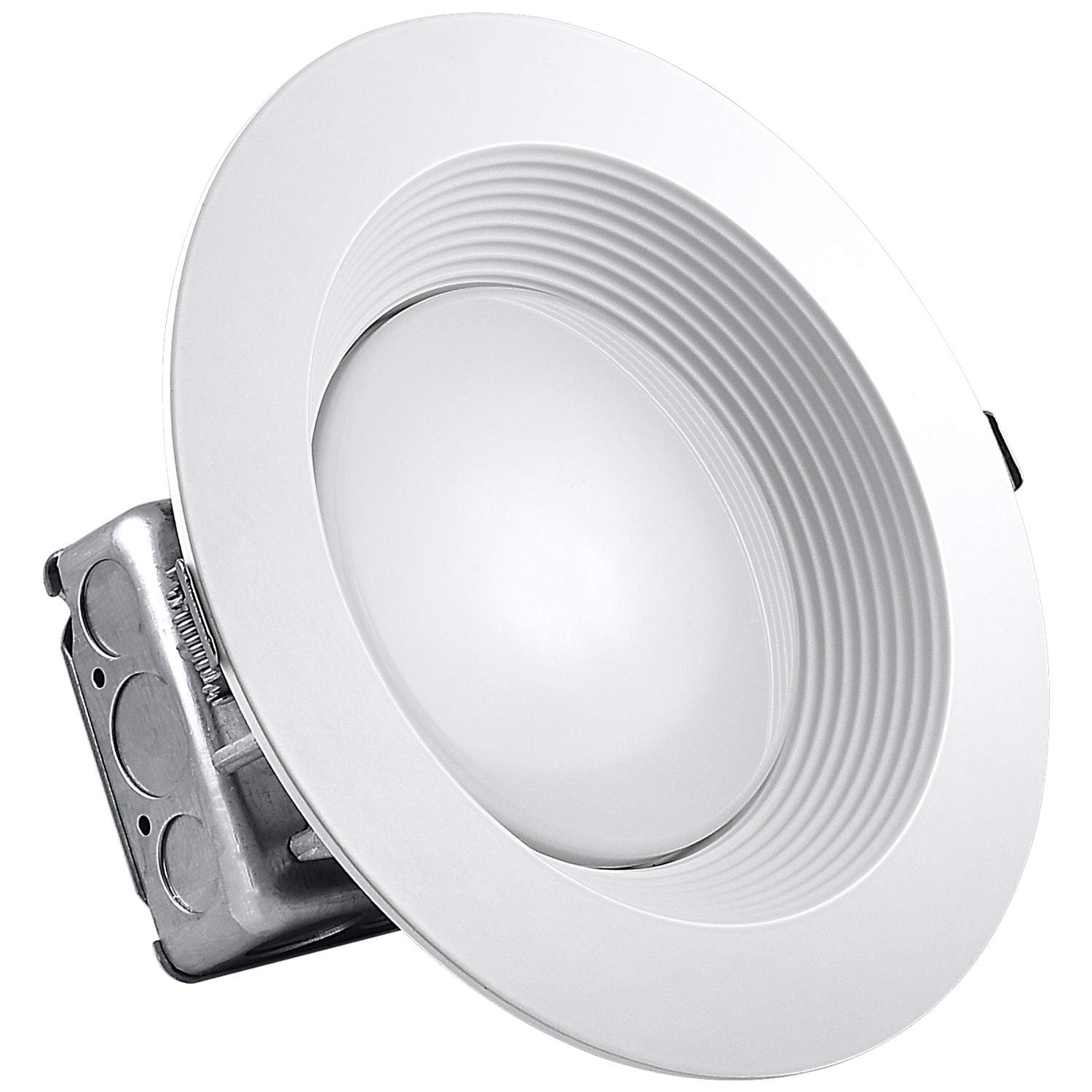 Luxrite 8 Inch LED Recessed Light with JBox 25W 4000K 2100lm Dimmable