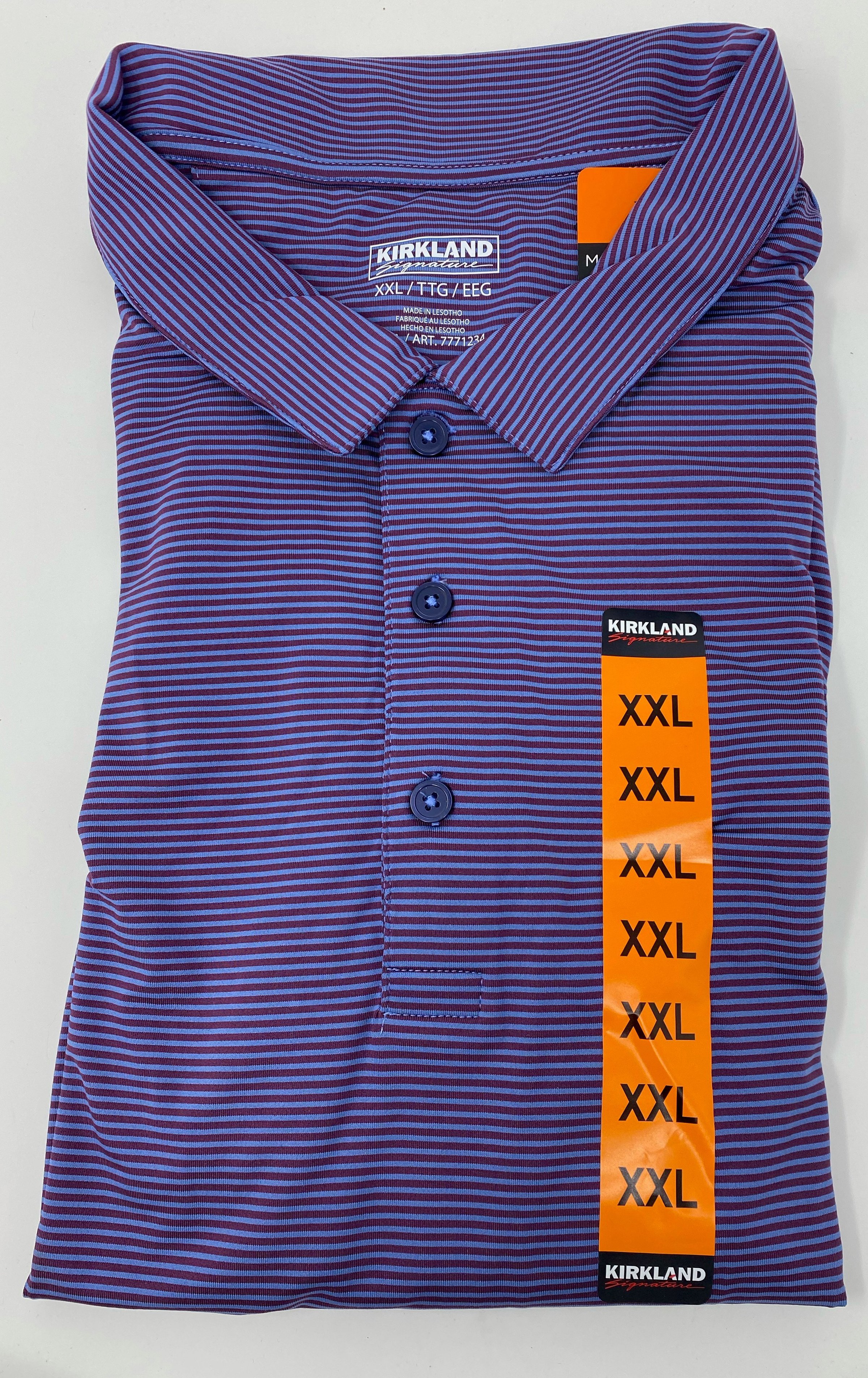 Kirkland Signature Men’s Short Sleeve Performance Polo Shirt Variety