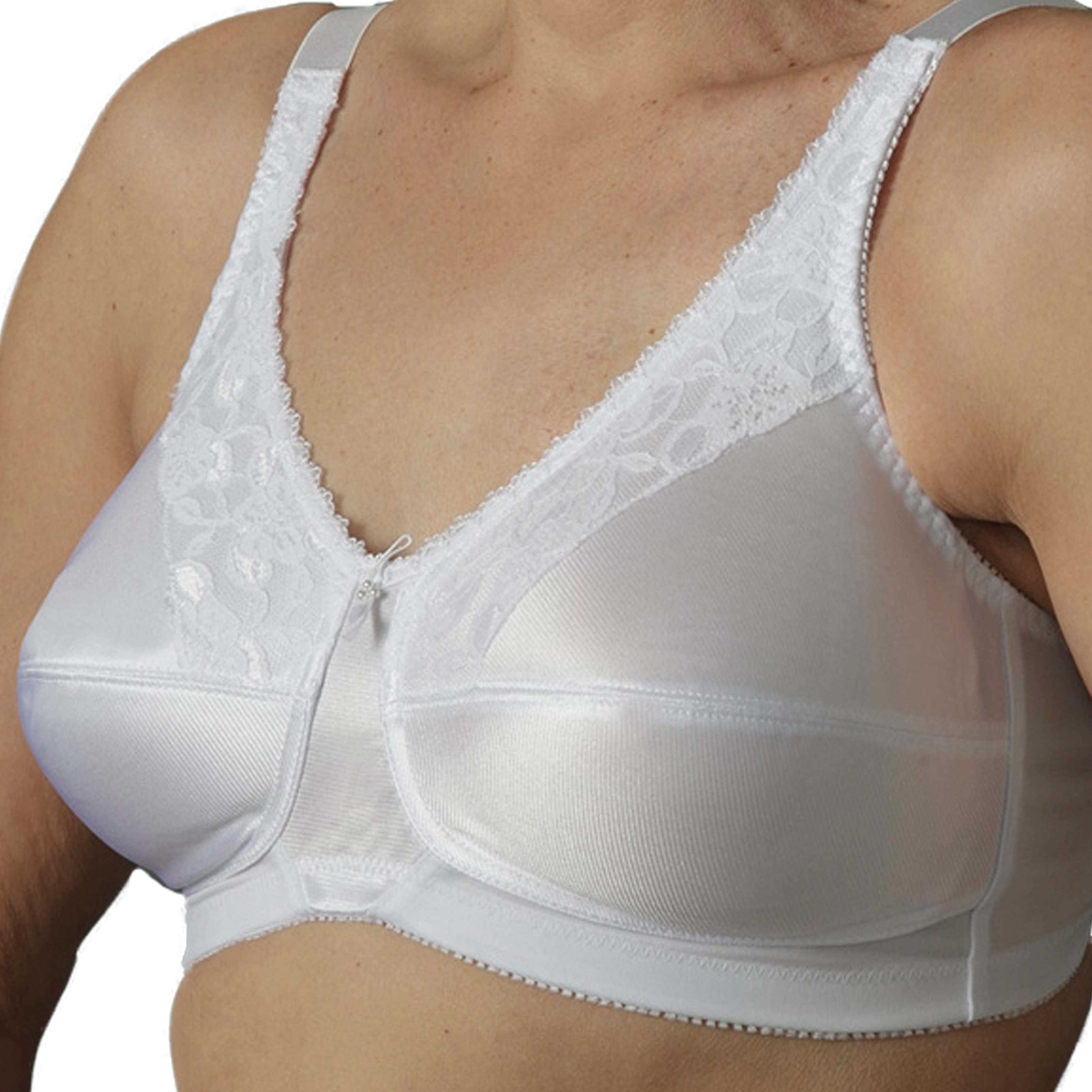 Nearly Me 670 Lace Front Closure Mastectomy Bra