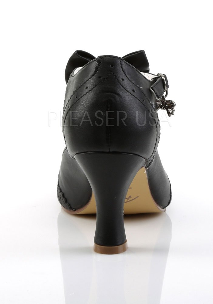 t strap round toe pumps