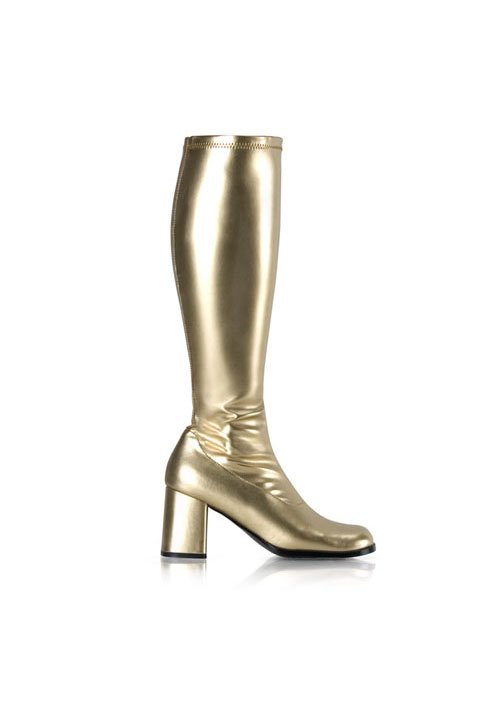 Pleaser Funtasma GOGO-300 3 Inch Block Heel Gogo Boots, Side Zipper | eBay