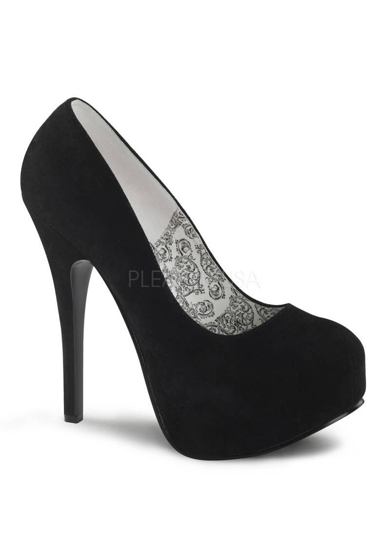 Pleaser Bordello TEEZE-06, 5 3/4 Inch Heel Concealed Platform Pump