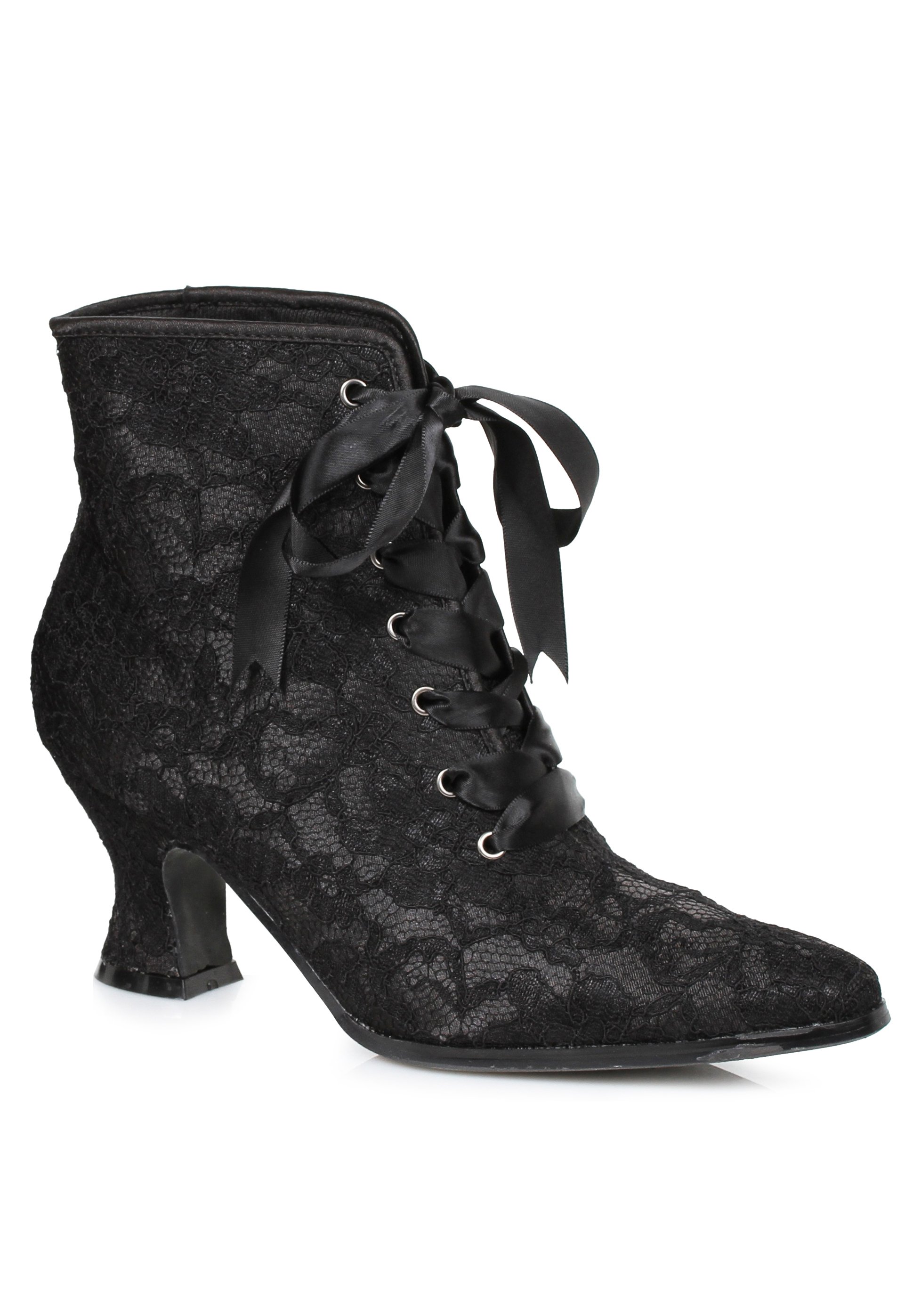 Ellie Shoes 253-REBECCA Women's 2 1/2 Inch Heel Boot With Lace