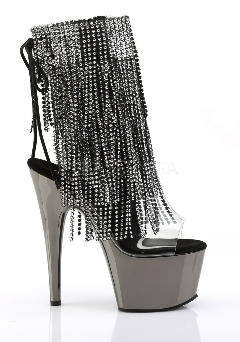 7 inch heel platform boots