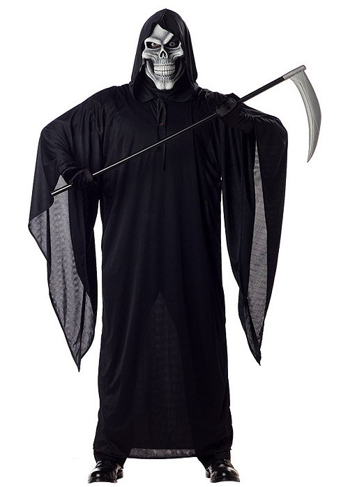 SALE HALLOWEEN GRIM REAPER SCARY Robe cloak with sleeves/Fancy Dress/Theatre