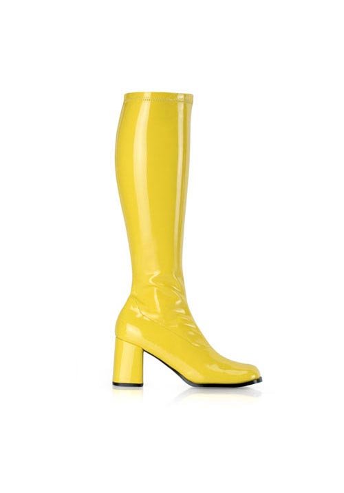 Pleaser Funtasma GOGO-300 3 Inch Block Heel Gogo Boots, Side Zipper | eBay
