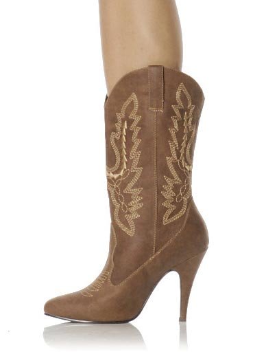 Ellie Shoes 418 Cowgirl Womens 4 Inch Heel Ankle Cowgirl Boot With