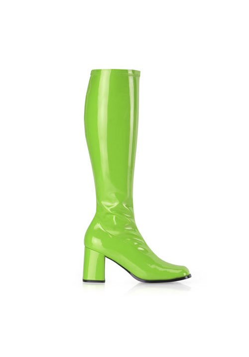 neon green gogo boots