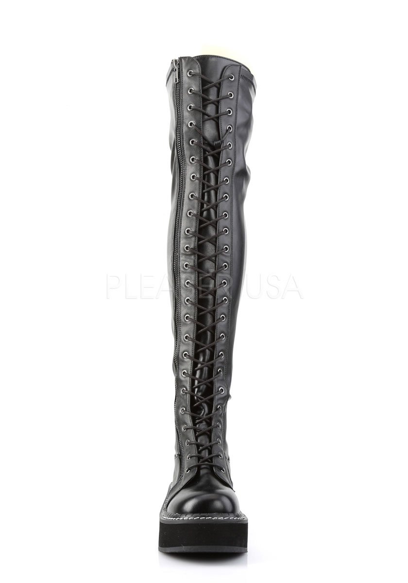 demonia thigh high boots