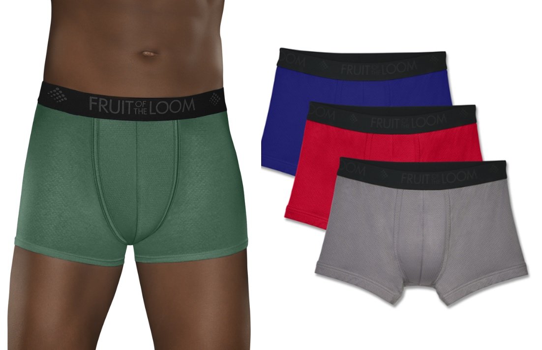 fruit of the loom short leg boxer brief