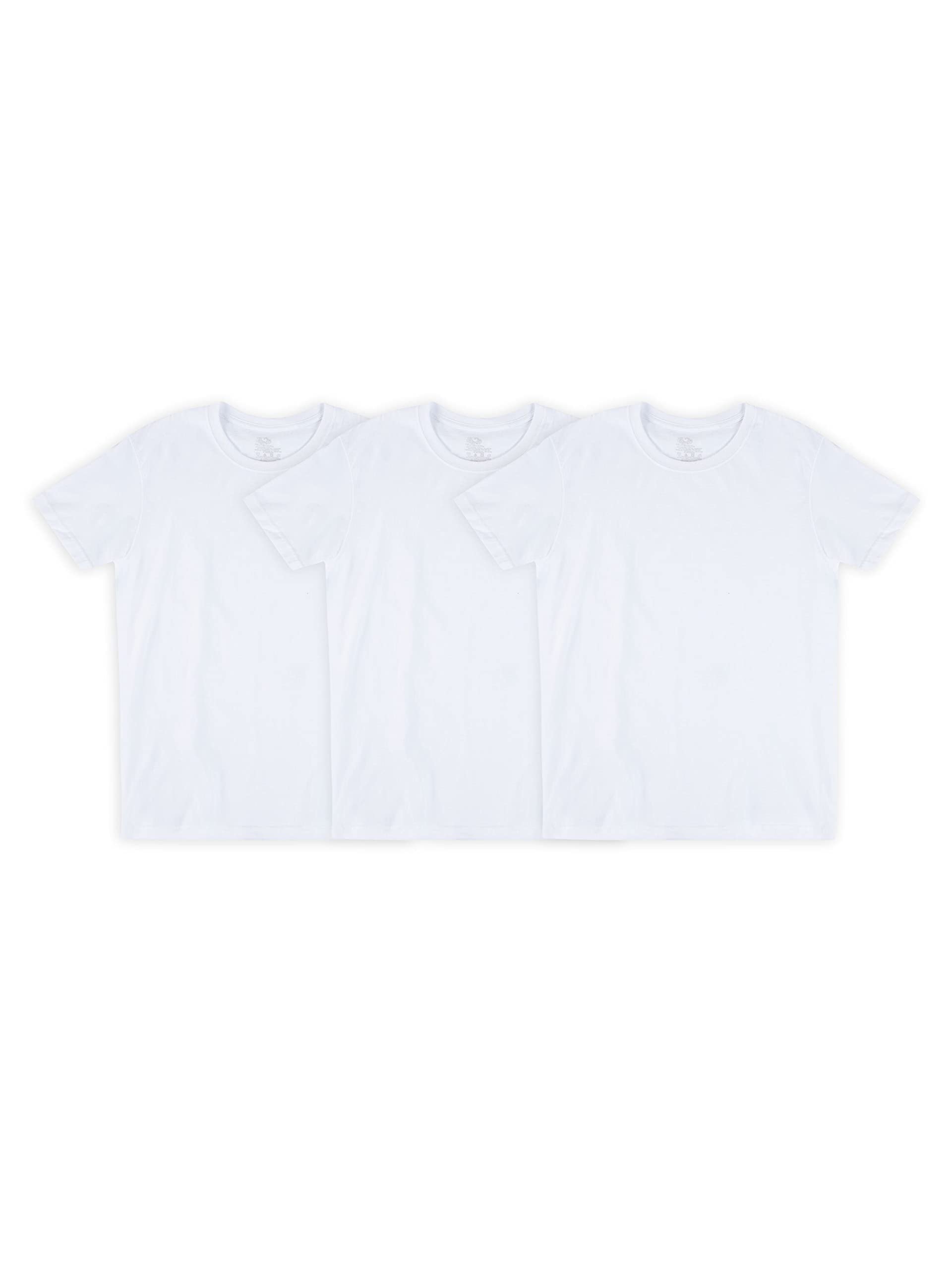 Fruit of the Loom Herren Crewneck Tee 3er Pack, Weiß, Medium (3er Pack) - Bild 7 von 8