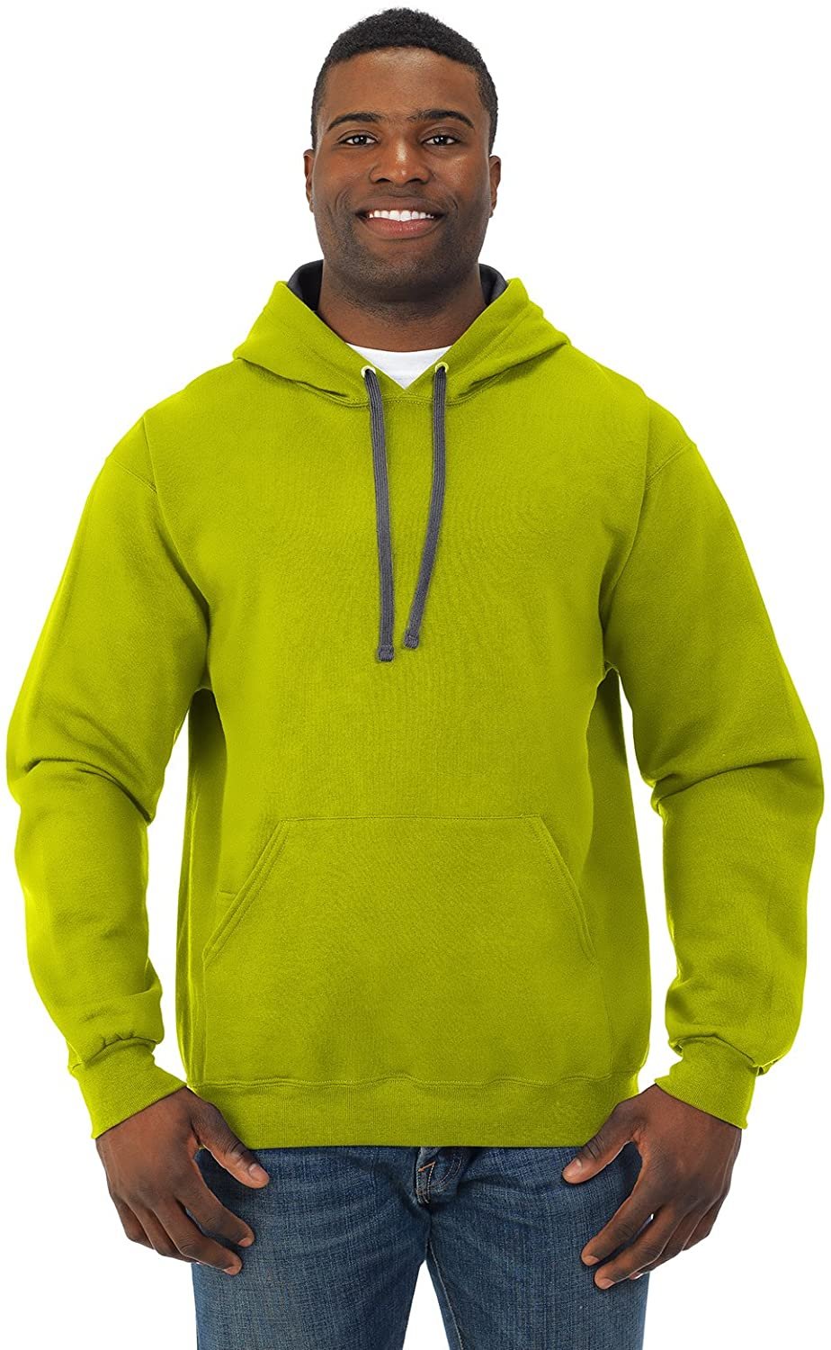 fruit of the loom sofspun pullover hoodie