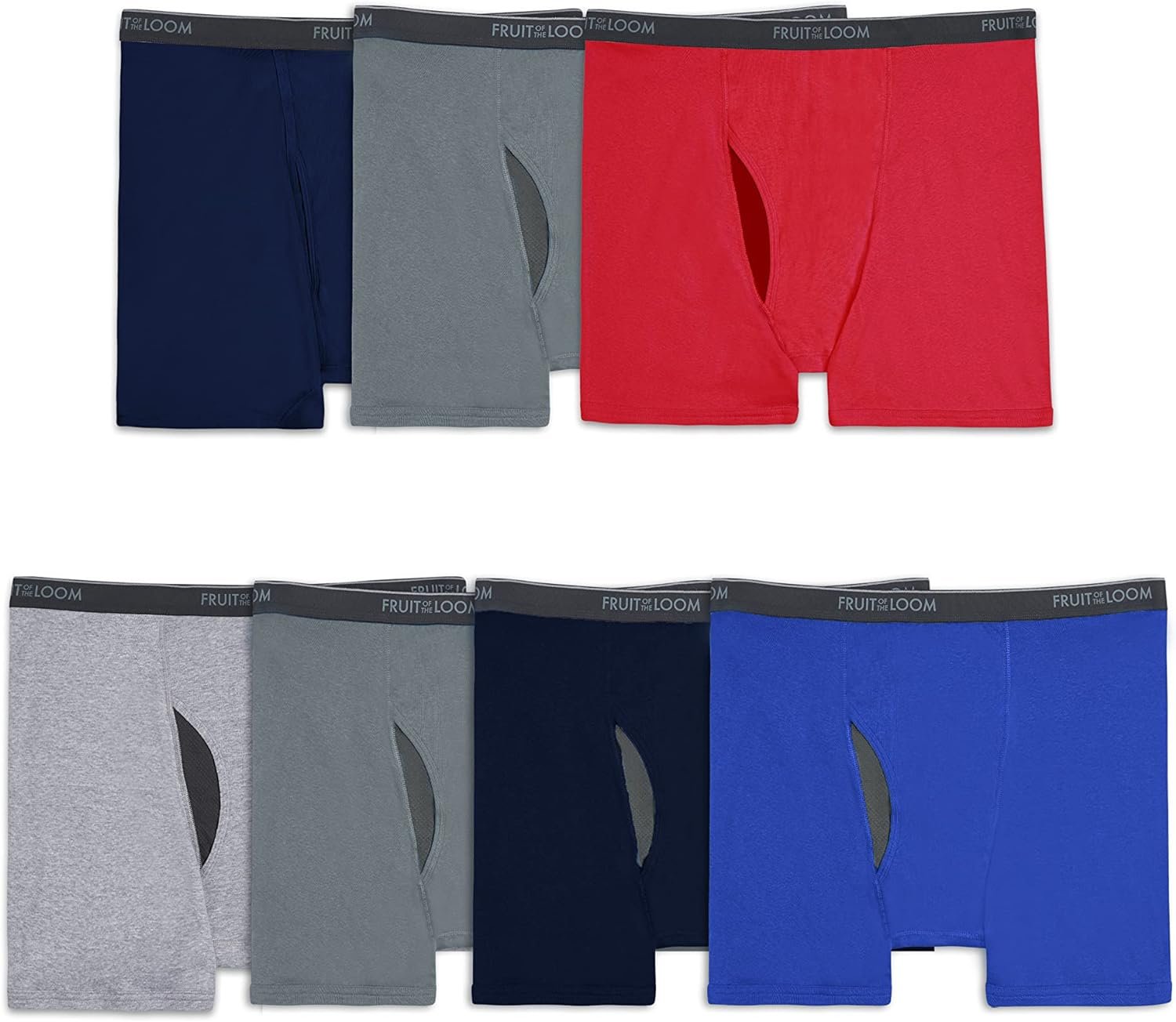 Fruit of the Loom Herren Boxershorts Coolzone Exposed Waistband - 7er Pack - Bild 13 von 13