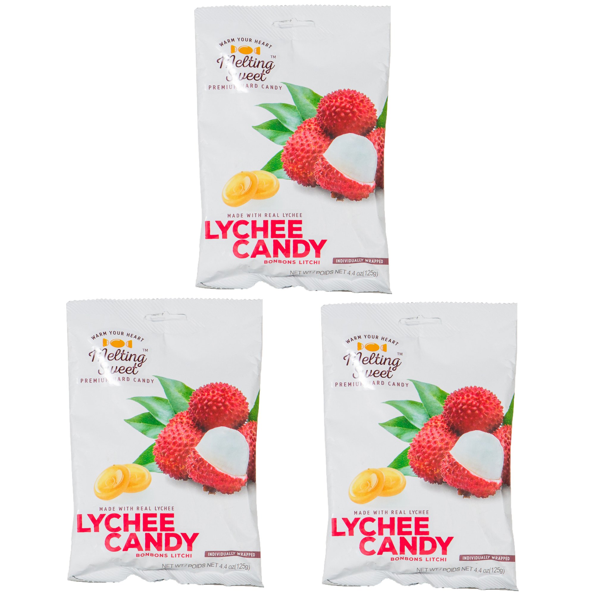 Melting Sweet Premium Individually Wrapped Hard Candy, Ginger/ Coconut/ Lychee - Picture 22 of 25