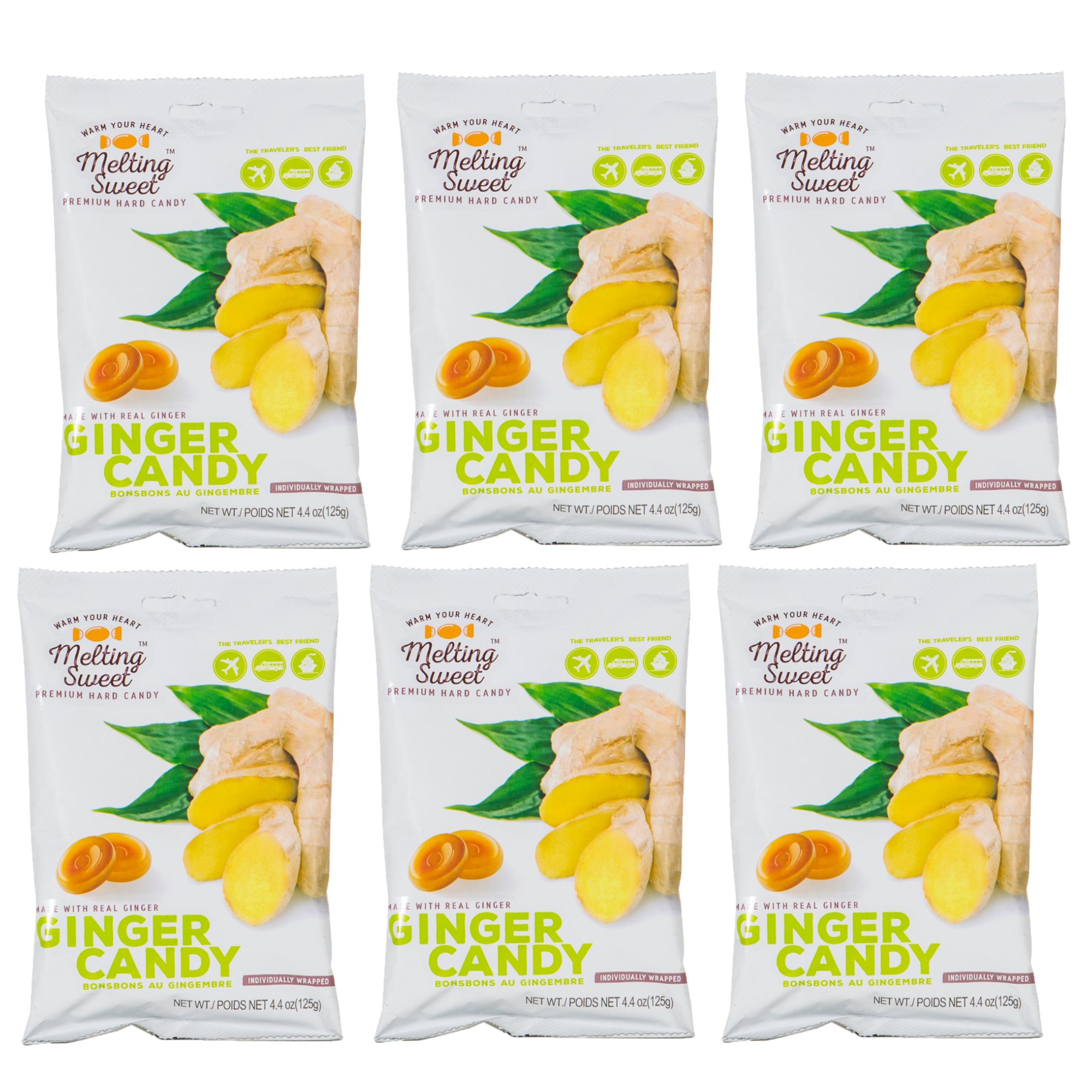 Melting Sweet Premium Individually Wrapped Hard Candy Ginger Coconut Lychee Ebay
