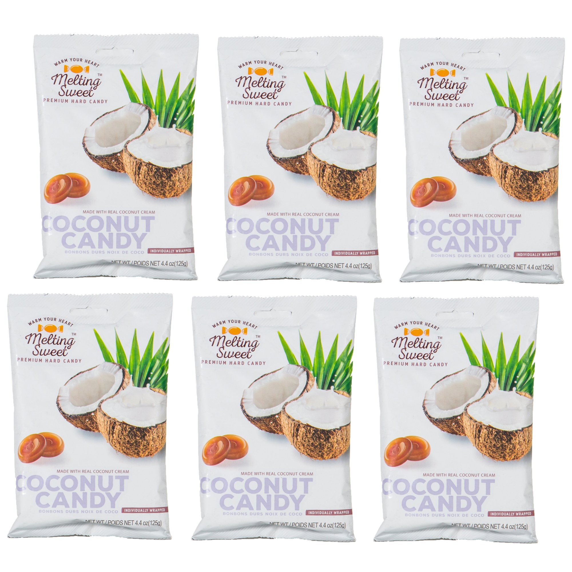 Melting Sweet Premium Individually Wrapped Hard Candy, Ginger/ Coconut/ Lychee - Picture 16 of 25