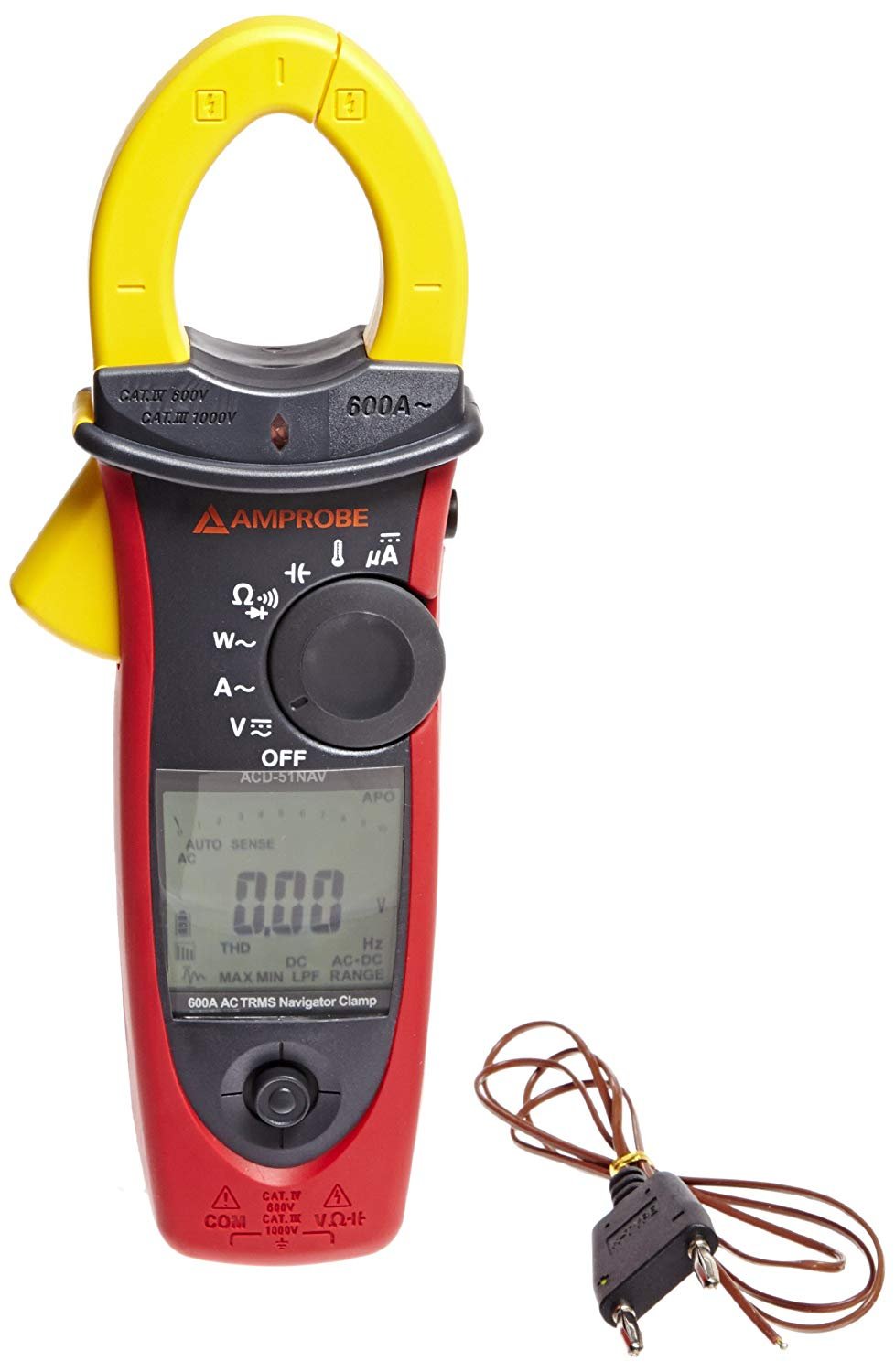 Amprobe ACDC-52NAV 600A AC/DC Power Quality Clamp Meter