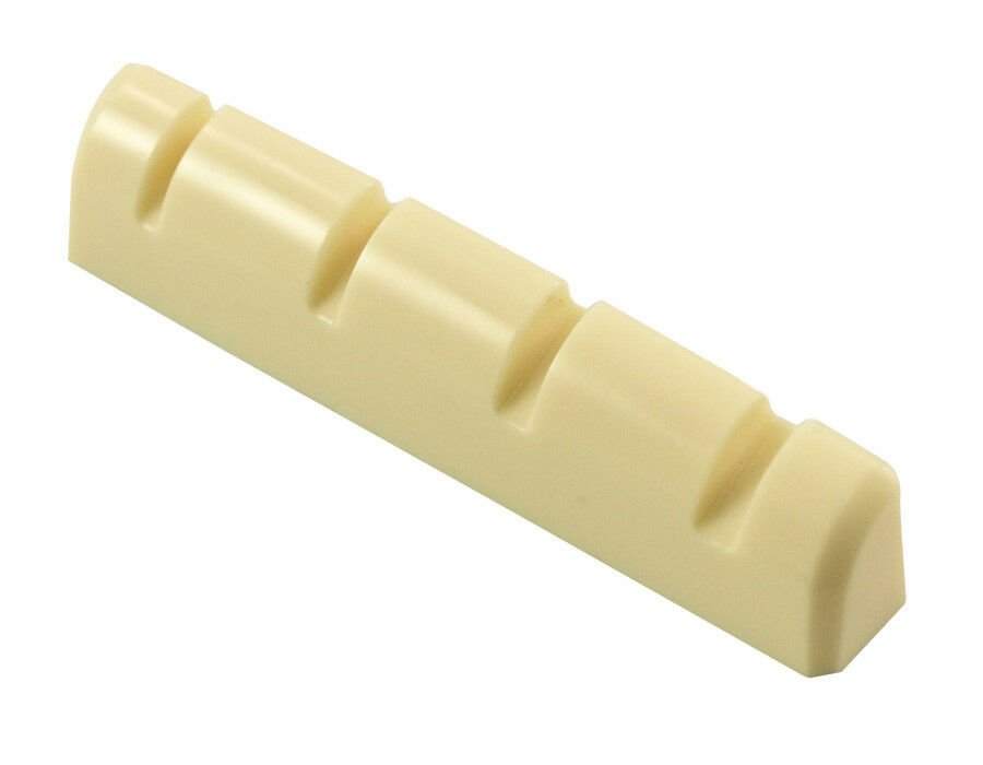 Plastic Replacement Bass Guitar Nut Single Cream 4 String WD Music