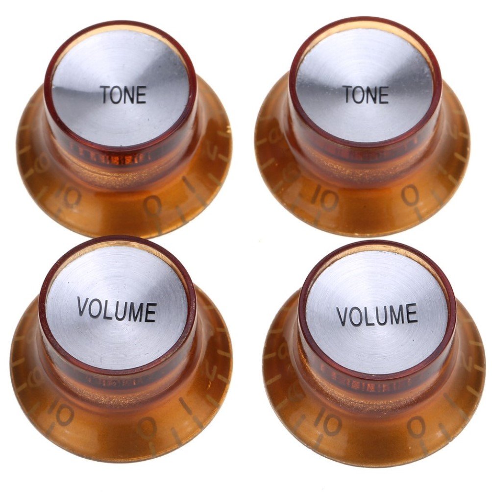 thumbnail 4 - Top Hat Speed Control Knobs Les Paul Volume Tone Knobs Metric Size Plastic
