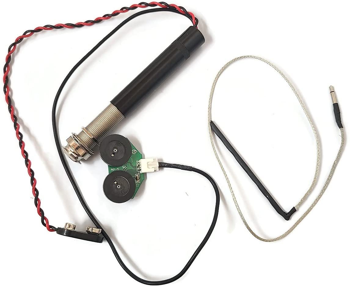 ACTIVE UNDER SADDLE Piezo Pickup Onboard Preamp System For Acoustic