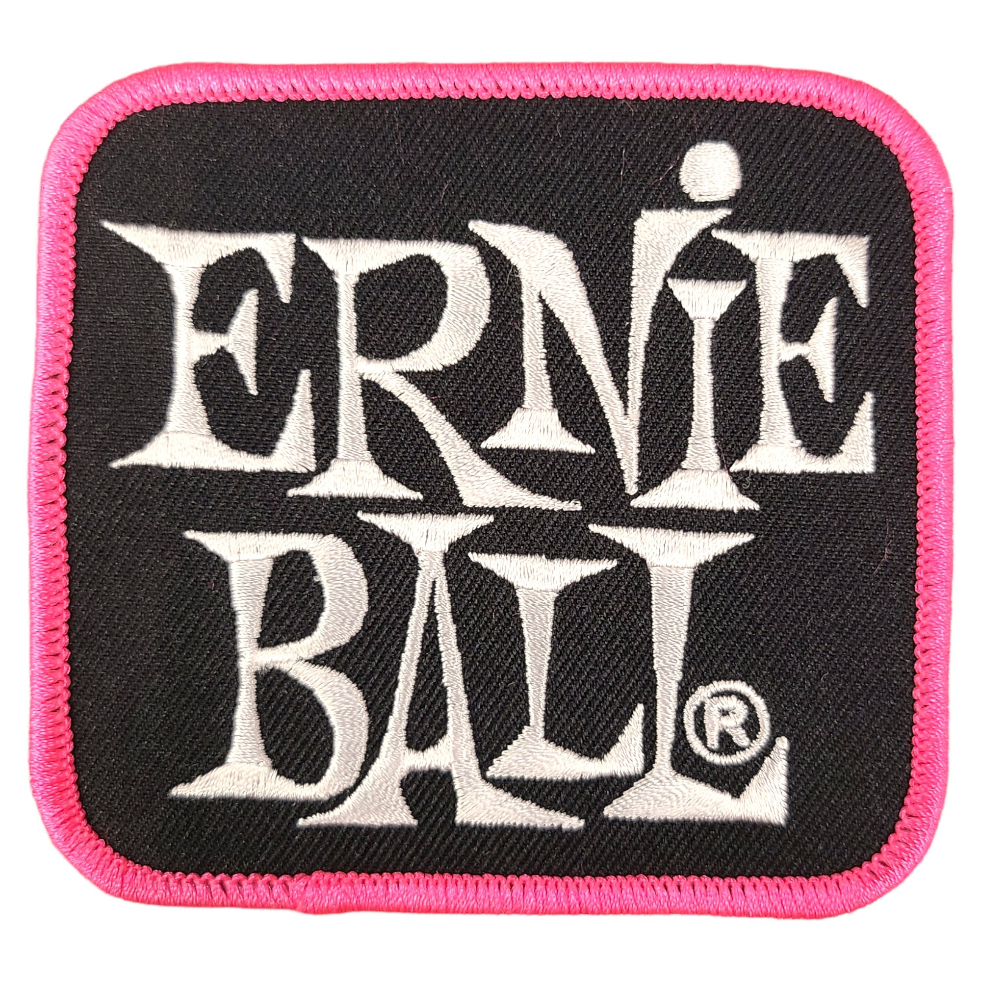 thumbnail 8  - Ernie Ball Patch Stacked Logo Embroidered Badge Pink or Green