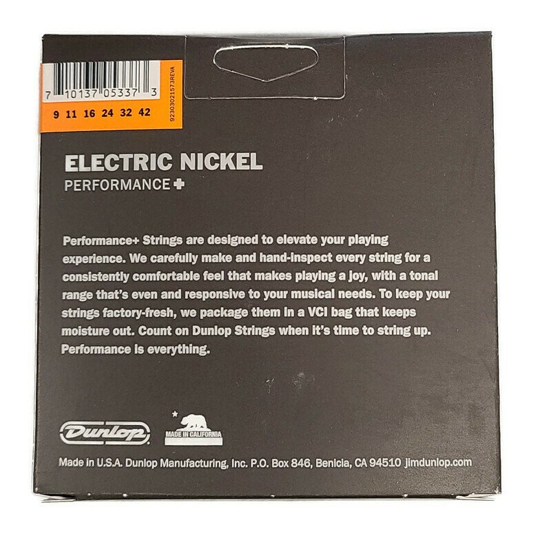 Dunlop Electric Guitar Strings DEN0942 Nickel Wound Light 09-42 Single or 3 Pack