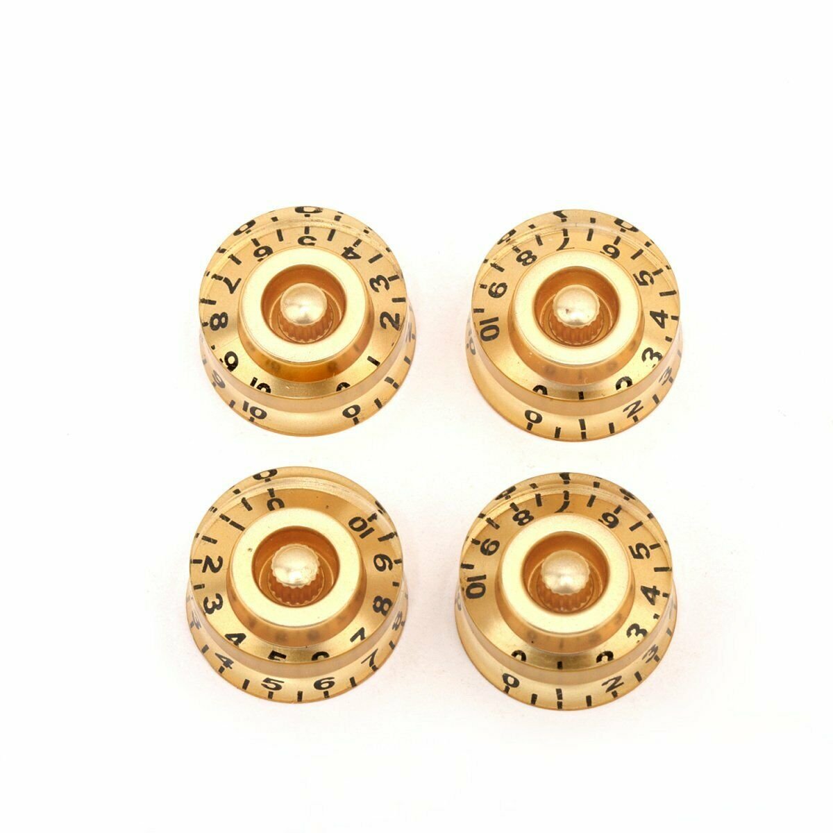 4 Gold Black LP Electric Guitar Speed Control Knobs Volume Tone Les