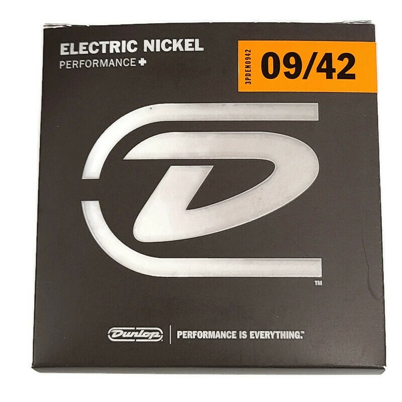 Dunlop Electric Guitar Strings DEN0942 Nickel Wound Light 09-42 Single or 3 Pack