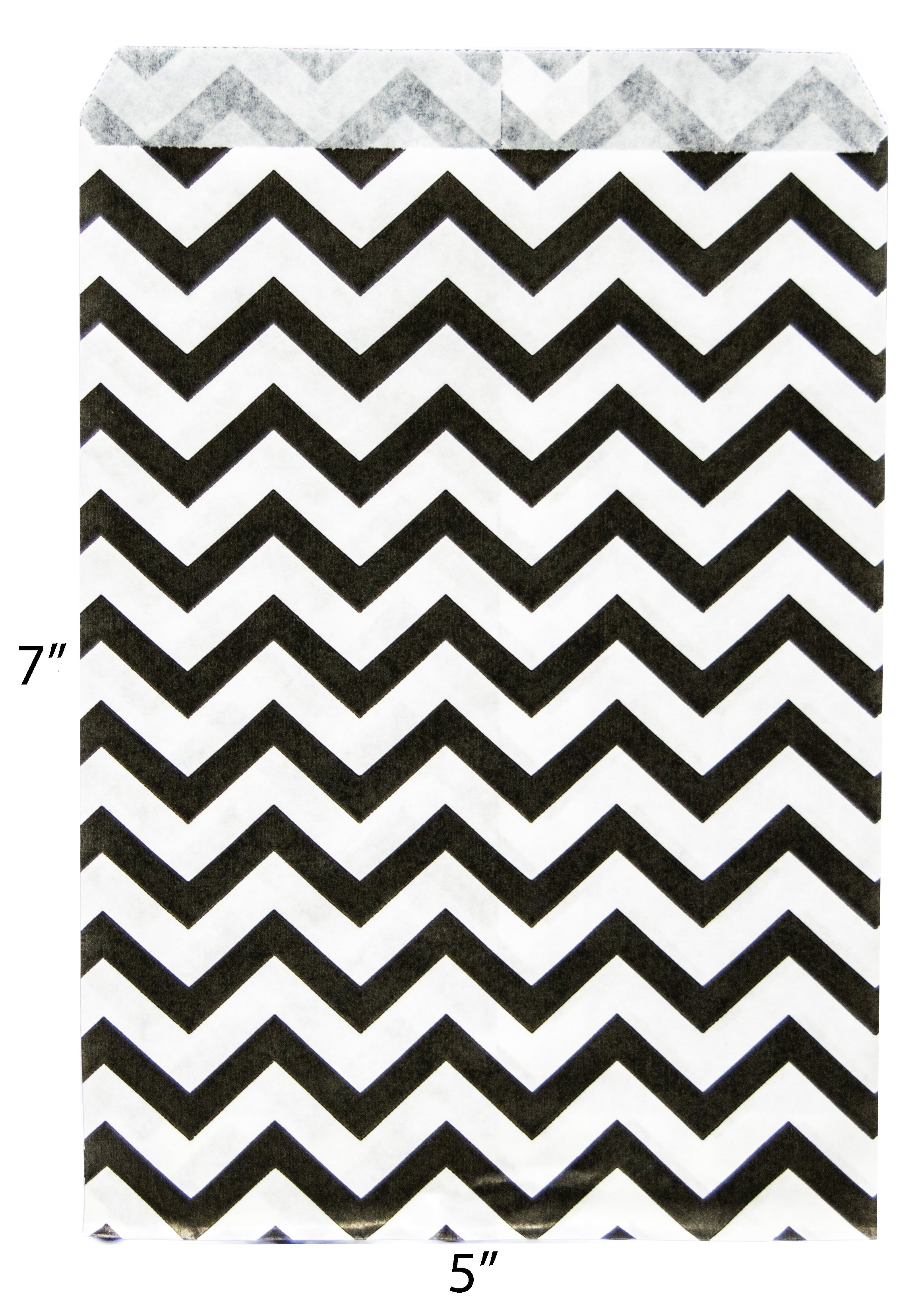 Novel Box Flat Paper Merchandise Bags, Gift Bag 5" x 7" Pack Of 100