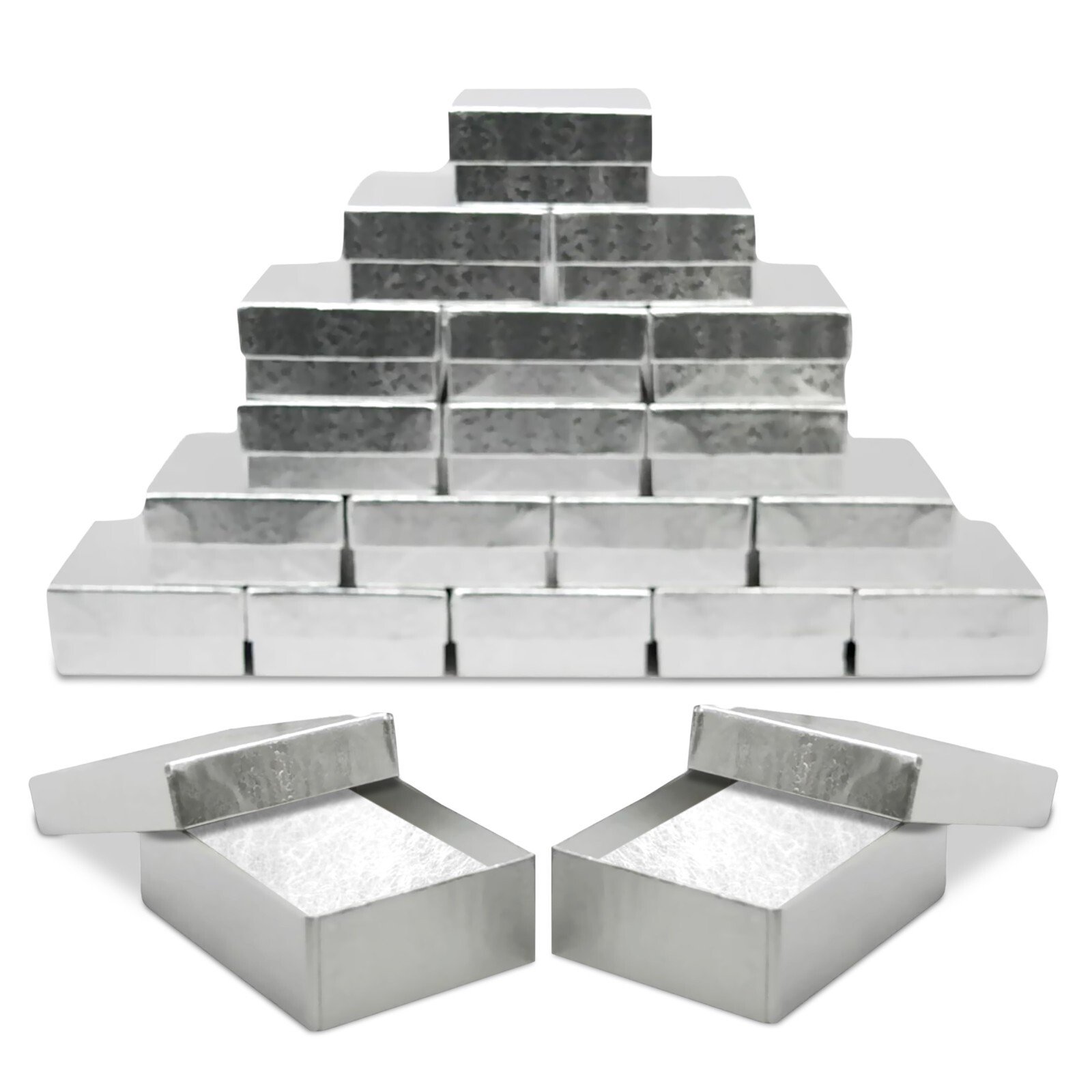 Made IN USA Jewelry Gift Box Removable Cotton Pad 3" x 2.3" x 1" (Pack of 20) - Picture 22 of 23
