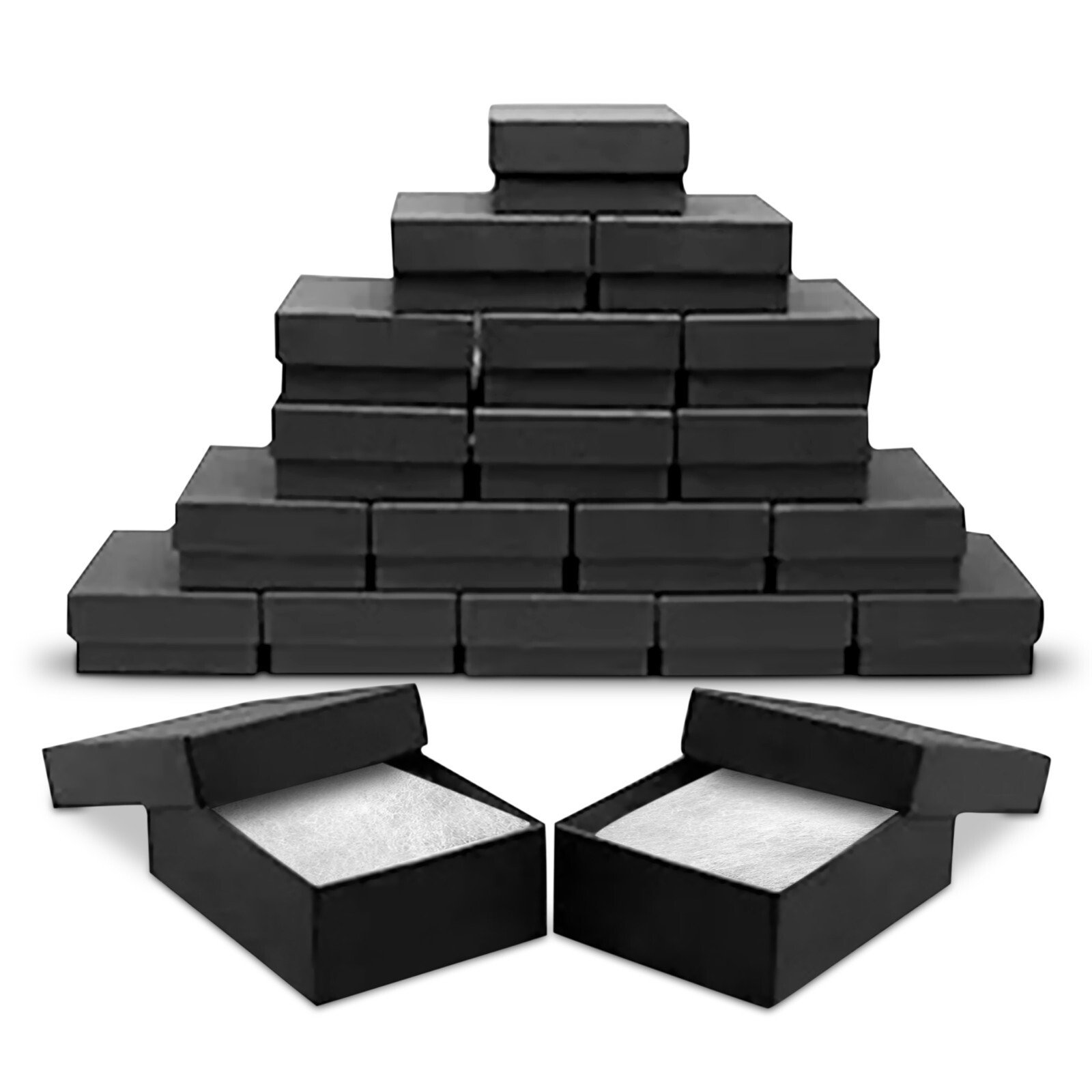 Made IN USA Jewelry Gift Box Removable Cotton Pad 3" x 2.3" x 1" (Pack of 20) - Picture 11 of 23