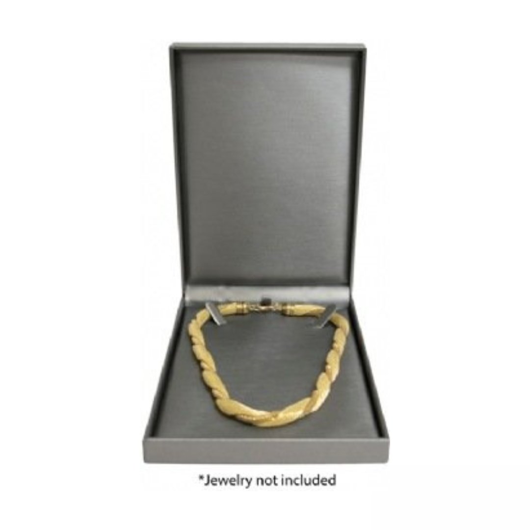 Novel Box Leatherette Necklace Slit Box, Jewelry Gift Necklace Display Box