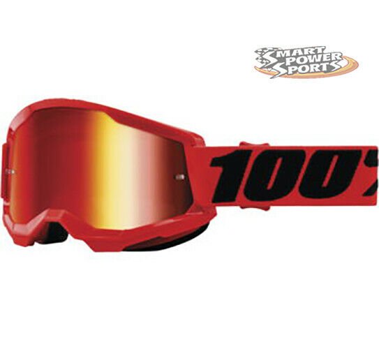 2021 100 % Prozent Brille Strata2 Fluo Gelb Neon Motocross Enduro Downhill MTB 