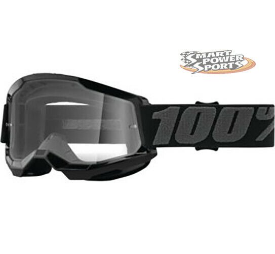 Pick Graphic New 100% Strata MX Goggles Clear Lens Moto Dirt Bike Offroad 