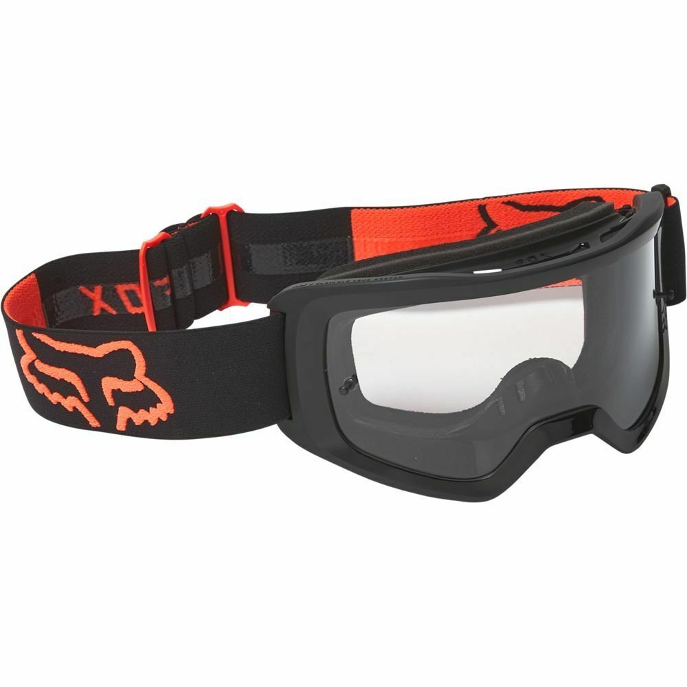 Frame Color:Black/Orange:Fox Racing 2022 Adult Main Clear Lens Goggles -CHOOSE YOUR COLOR- MX ATV UTV MTB