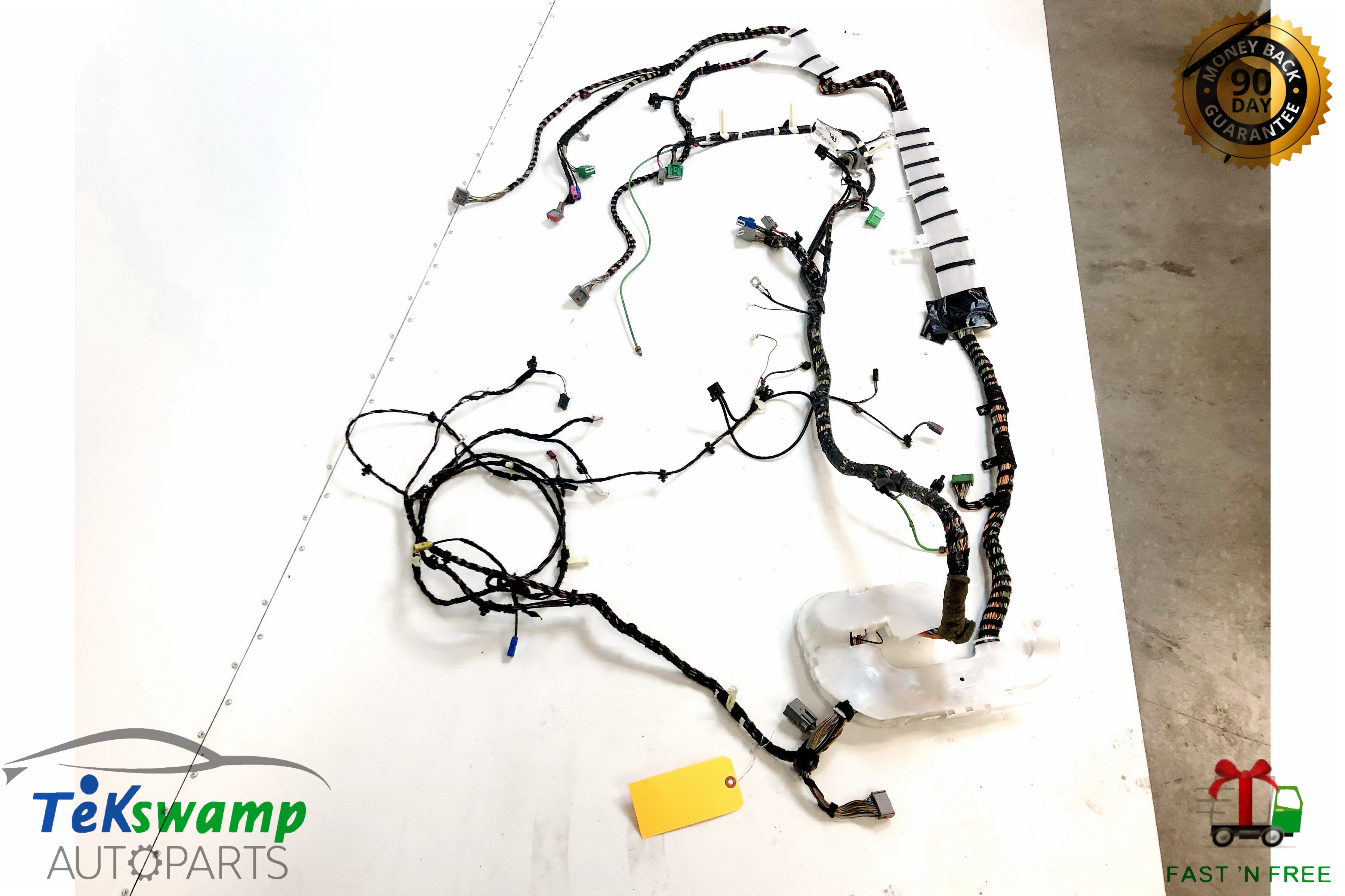 10-12 Jaguar XJ Left LH Driver Side Interior Trunk Wiring Wire Harness