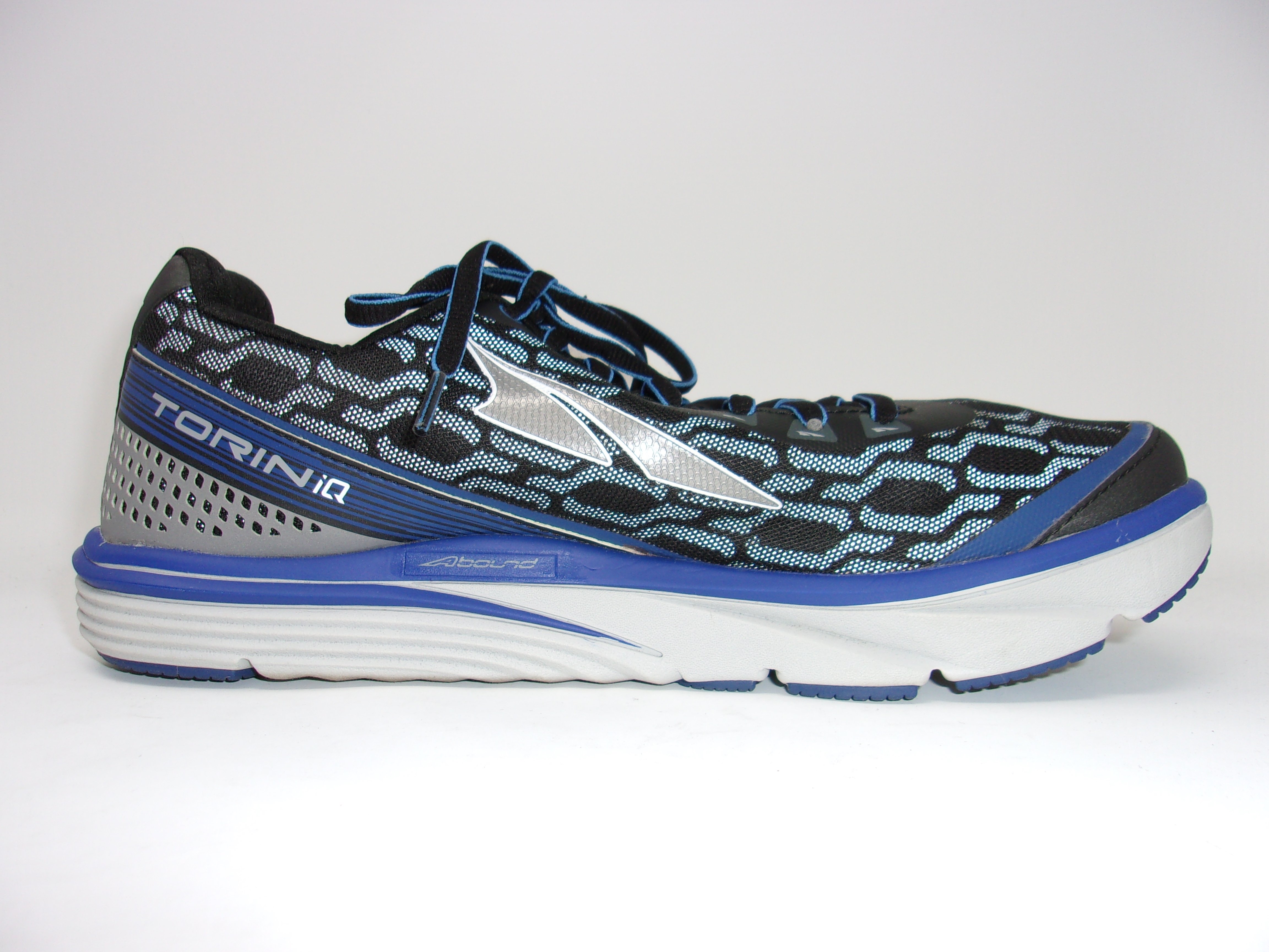 Altra Torin IQ Men�s Road Running Shoe, Black/Blue, 8 US