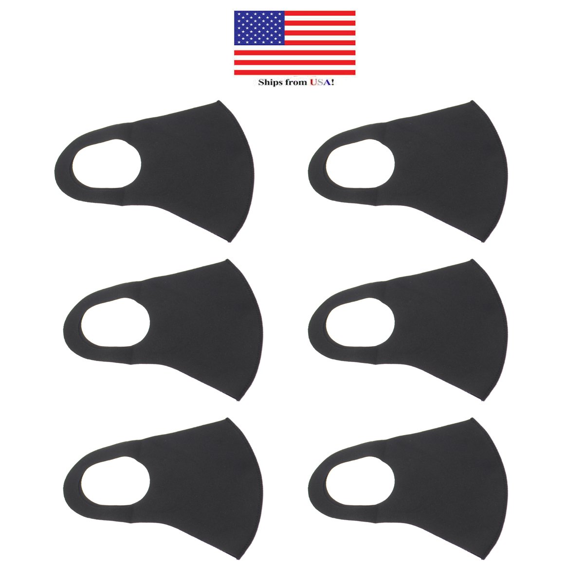 6 Pack Washable Cloth Face Mask - M/L Size - Picture 5 of 6