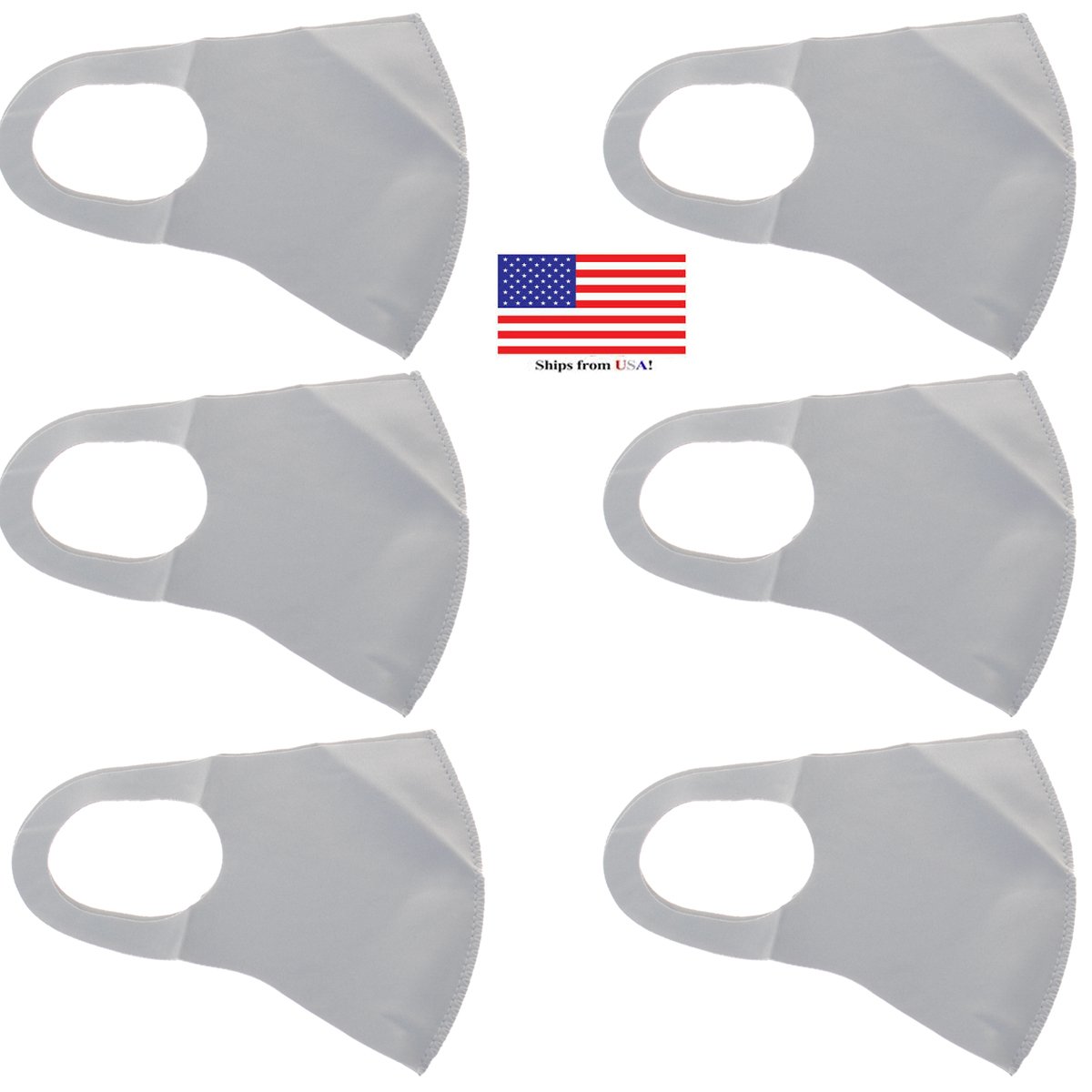 6 Pack Washable Cloth Face Mask - M/L Size - Picture 6 of 6