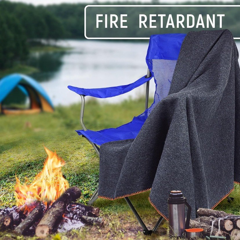 Bulk Military Wool Blanket 62X80,66X90 Fire Retardant for Emergency 3.25/3.50 LB - Picture 28 of 57