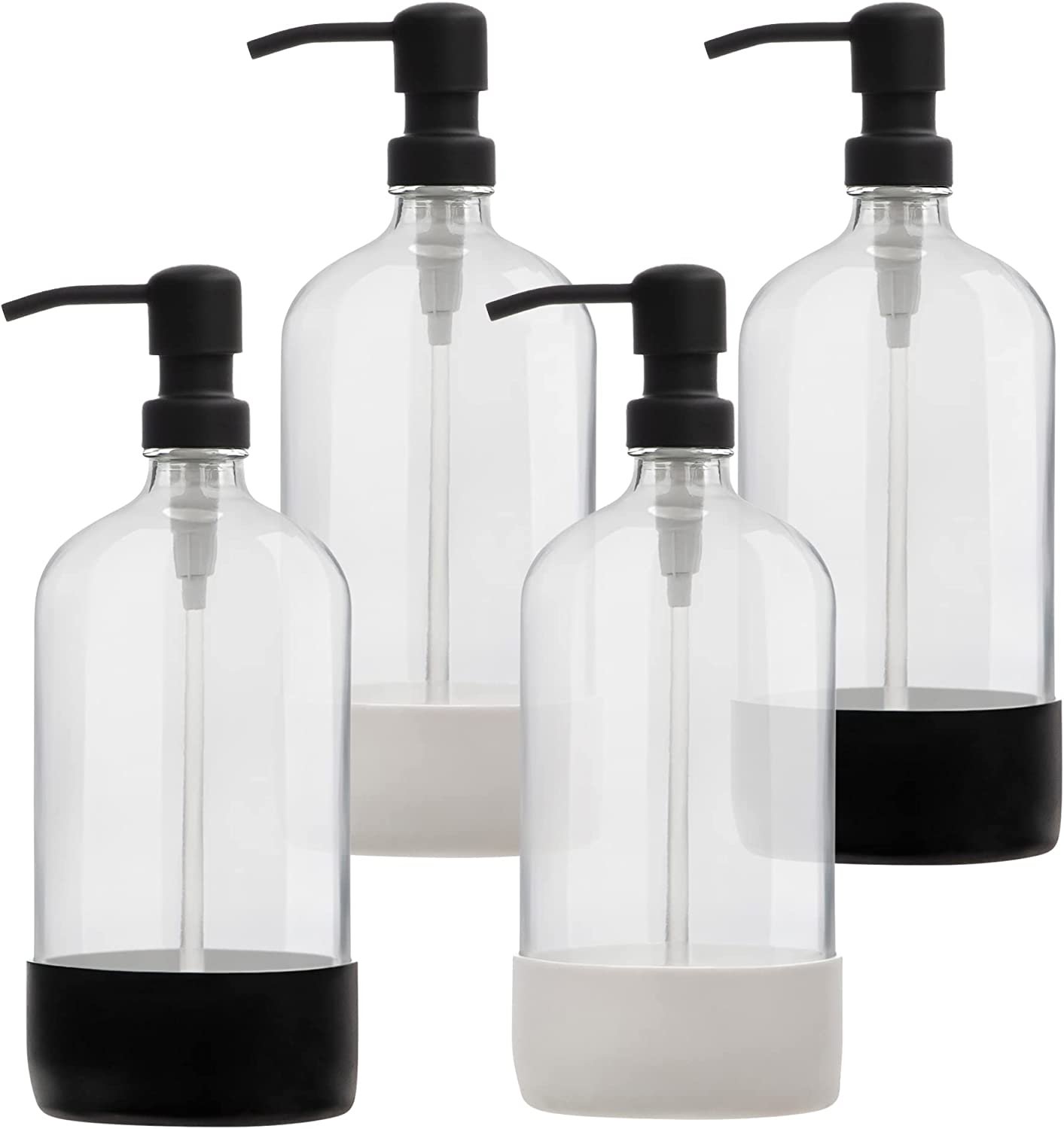 32 oz glass bottle with pump