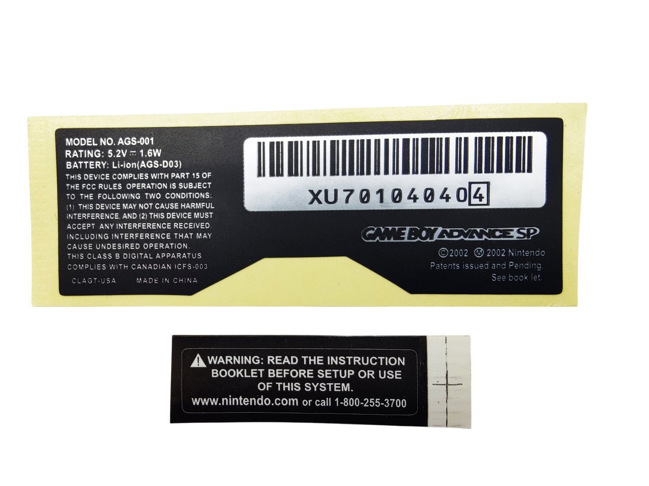 Nintendo / Game Boy etichetta di ricambio sticker sistema GBC GBA SP DS LITE 3DS GBP - Foto 17 di 25