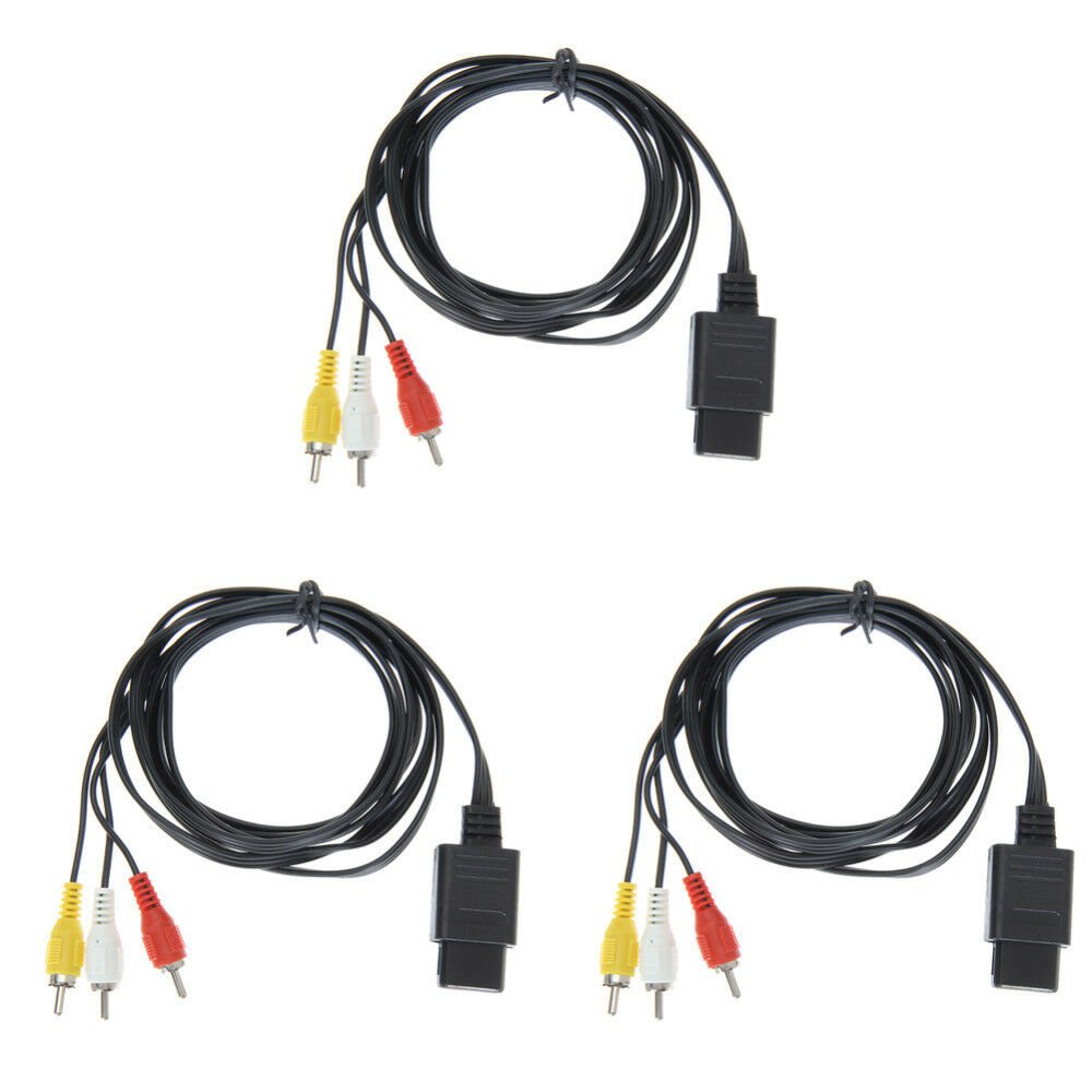 1-200 Lot For Nintendo 64 N64 Gamecube SNES AV Audio Video Cord Wire Cable A/V - Picture 20 of 20