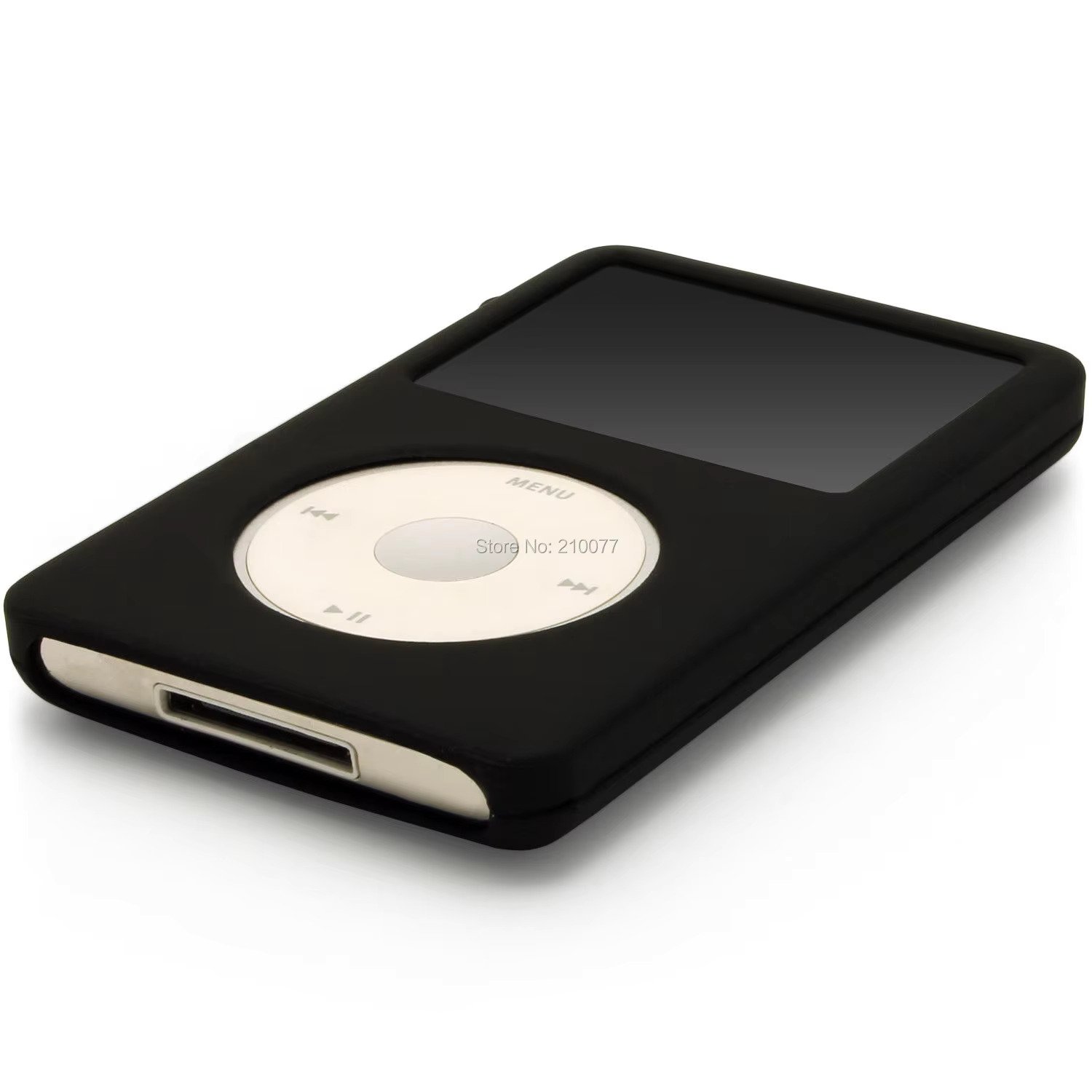 Custodia Silicone per Apple iPod Classic 5°/6°/7° Spessore Colori - Nero/Bianco - Foto 3 di 12