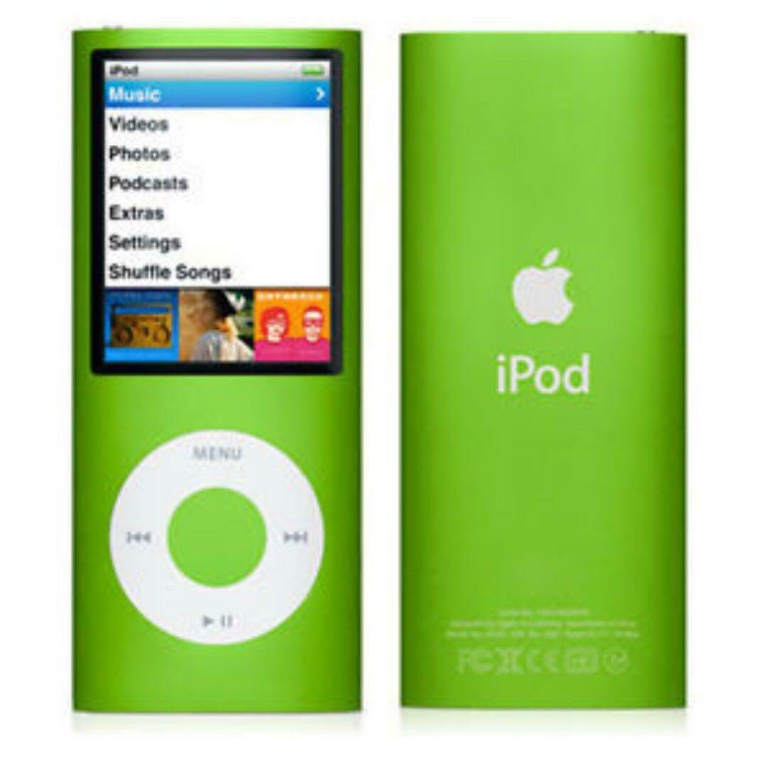 Good Used Working Green Apple iPod Nano 4th Generation 8GB A1285 MP3 Player 