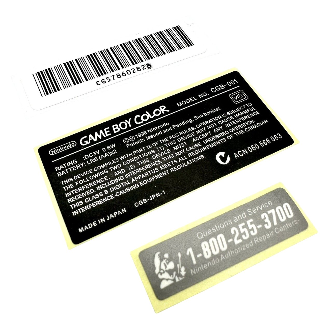 Nintendo / Game Boy etichetta di ricambio sticker sistema GBC GBA SP DS LITE 3DS GBP - Foto 15 di 25