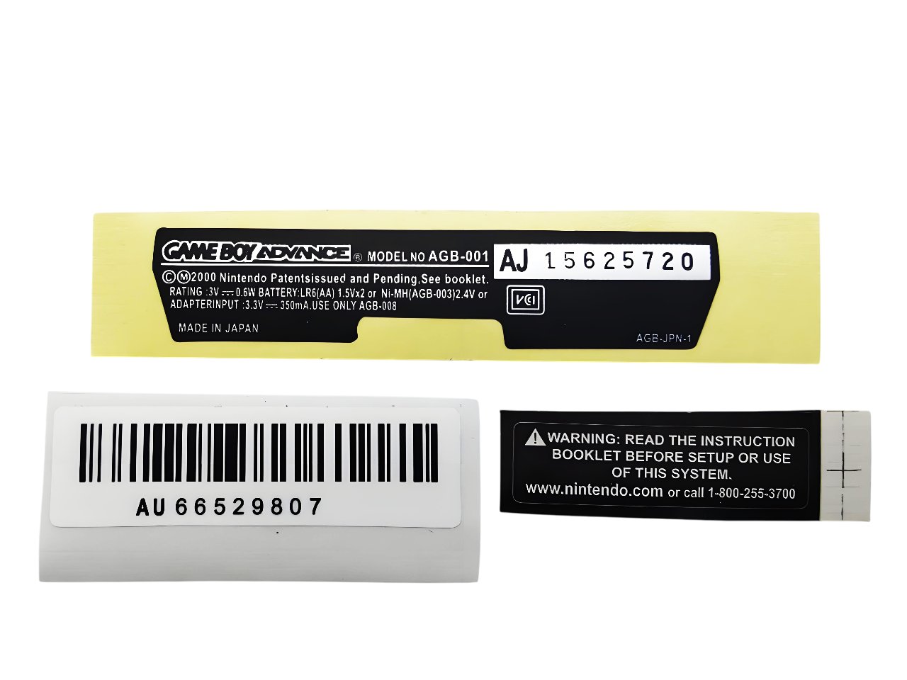 Nintendo / Game Boy etichetta di ricambio sticker sistema GBC GBA SP DS LITE 3DS GBP - Foto 16 di 25